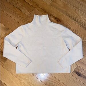 & Other Stories Cream High Neck Viscose Blend Cropped Sweater size XS, preloved